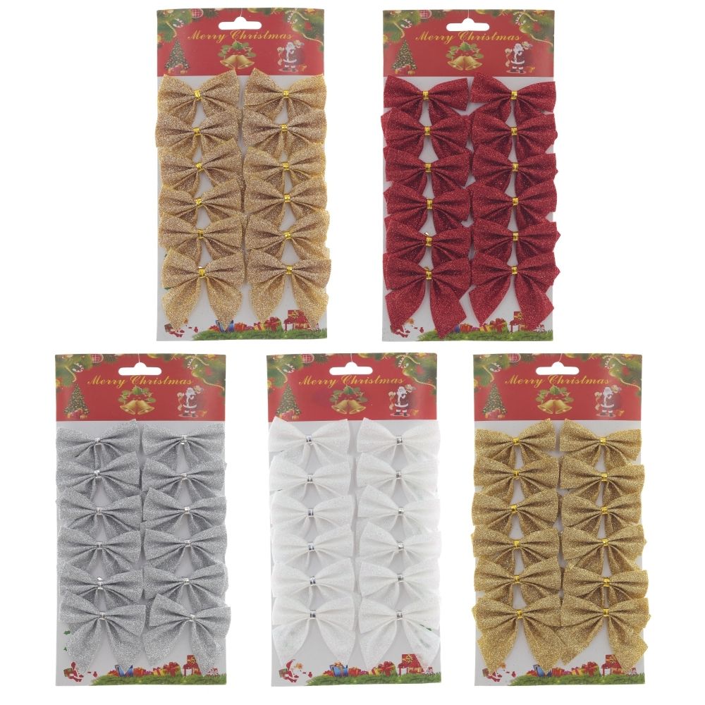 GAEM Набор из 12шт Изделие декоративное "Бант", L14W1 H24 см, 5в.