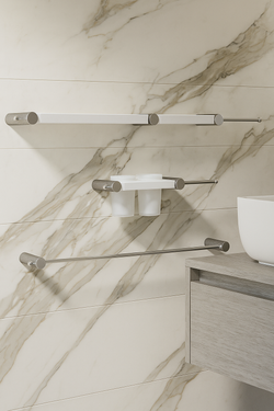 Набор STWORKI Стокгольм S36388CRW трансформер, хром, полки белые