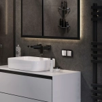 Рамка на 2 поста Acrylic (черный) W0022708