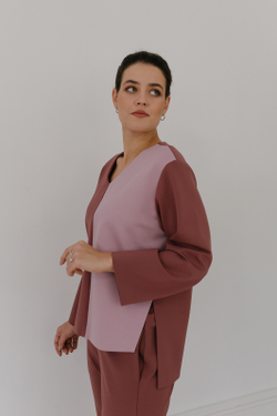 Джемпер 3057ВЕ, кирпичный #234Ке033057ВЕ