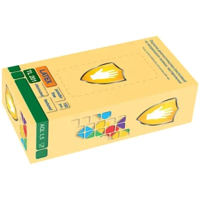 Перчатки Safe&Care TL 201 смотровые неопудренные нестерильные текстурированные хлорирование размер L 50 пар