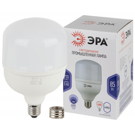 Лампа светодиодная ЭРА STD LED POWER T140-85W-6500-E27/E40 Е27 / Е40 85Вт колокол холодный дневной свет