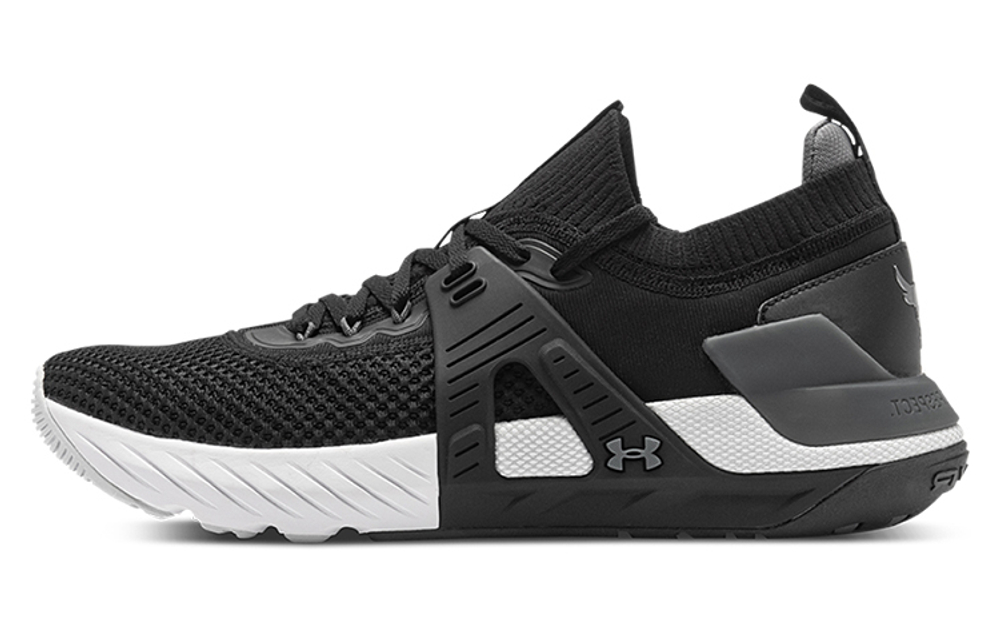 Under Armour Project Rock wear-resistant shock-absorbing low-cut comprehensive training shoes black