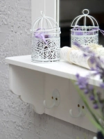 Зеркало настенное с полкой "Прованс"