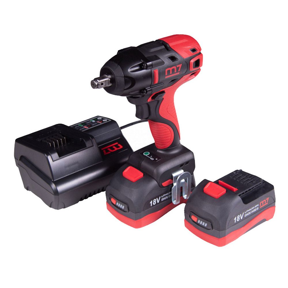 MIGHTY SEVEN (DW-401A) Гайковерт аккумуляторный ударный 1/2", 813 Нм, 18 В