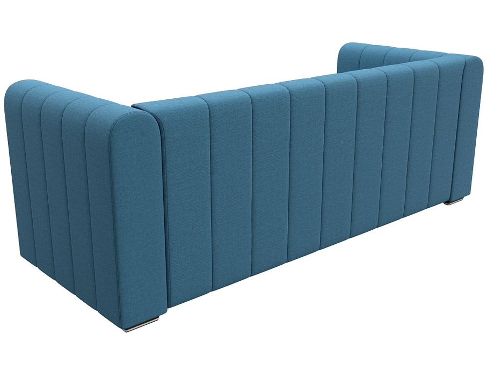 Диван прямой Лига-073 РОГОЖКА Амур 10 голубой