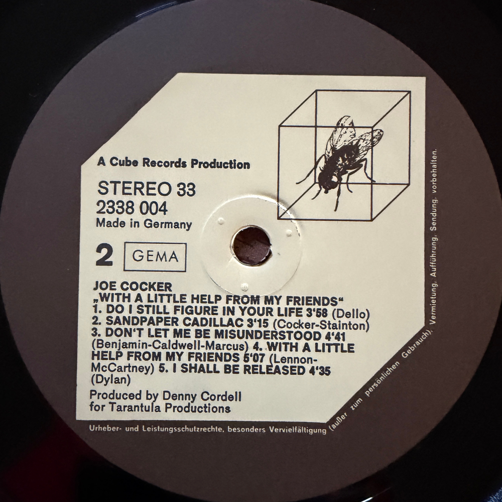 Joe Cocker - Joe Cocker / With A Little Help From My Friends 2LP (Германия 1972г.)