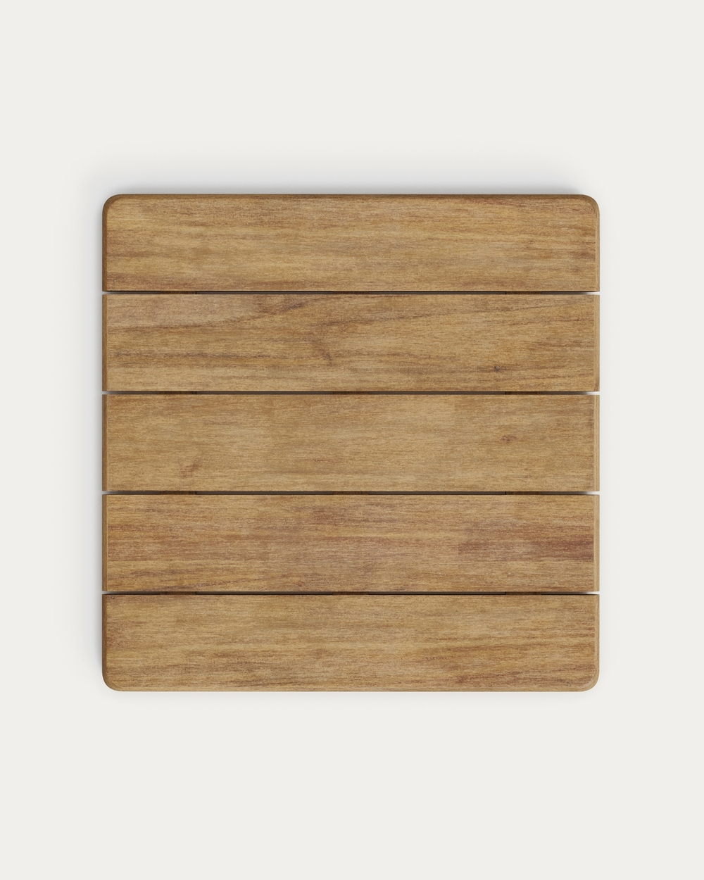 Уличный стол Esilda из акации и зелёной стали 80х80 см