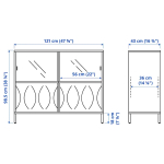 Шкаф - KALKNÄS/KALKNАS  IKEA/ КАЛКНАС ИКЕА, 121x43x98 см, белый
