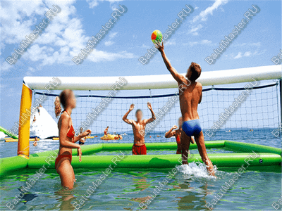 Водный надувной аттракцион «Футбольное, волейбольное поле на воде» 8×4×2 м