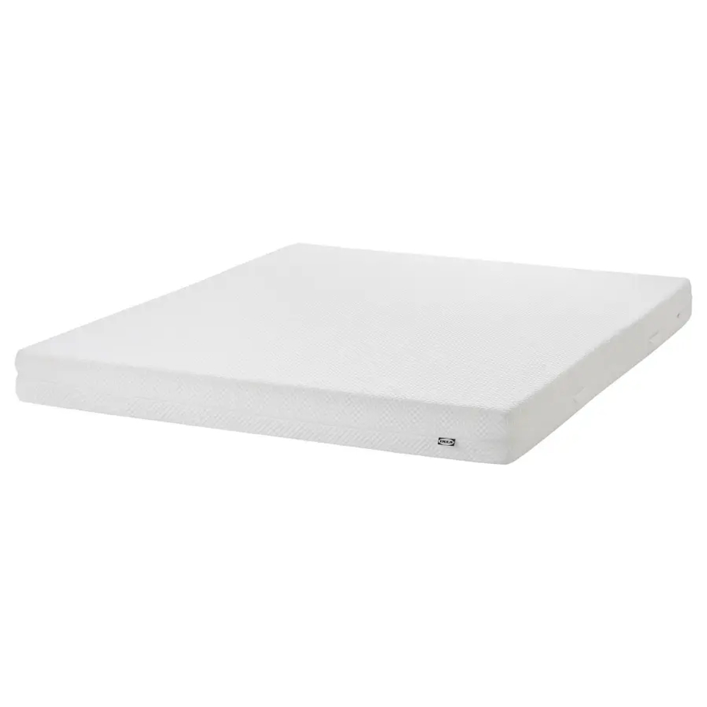 Кровать - IKEA MALM, 200х160 см, жесткий матрас,  черный, МАЛЬМ ИКЕА