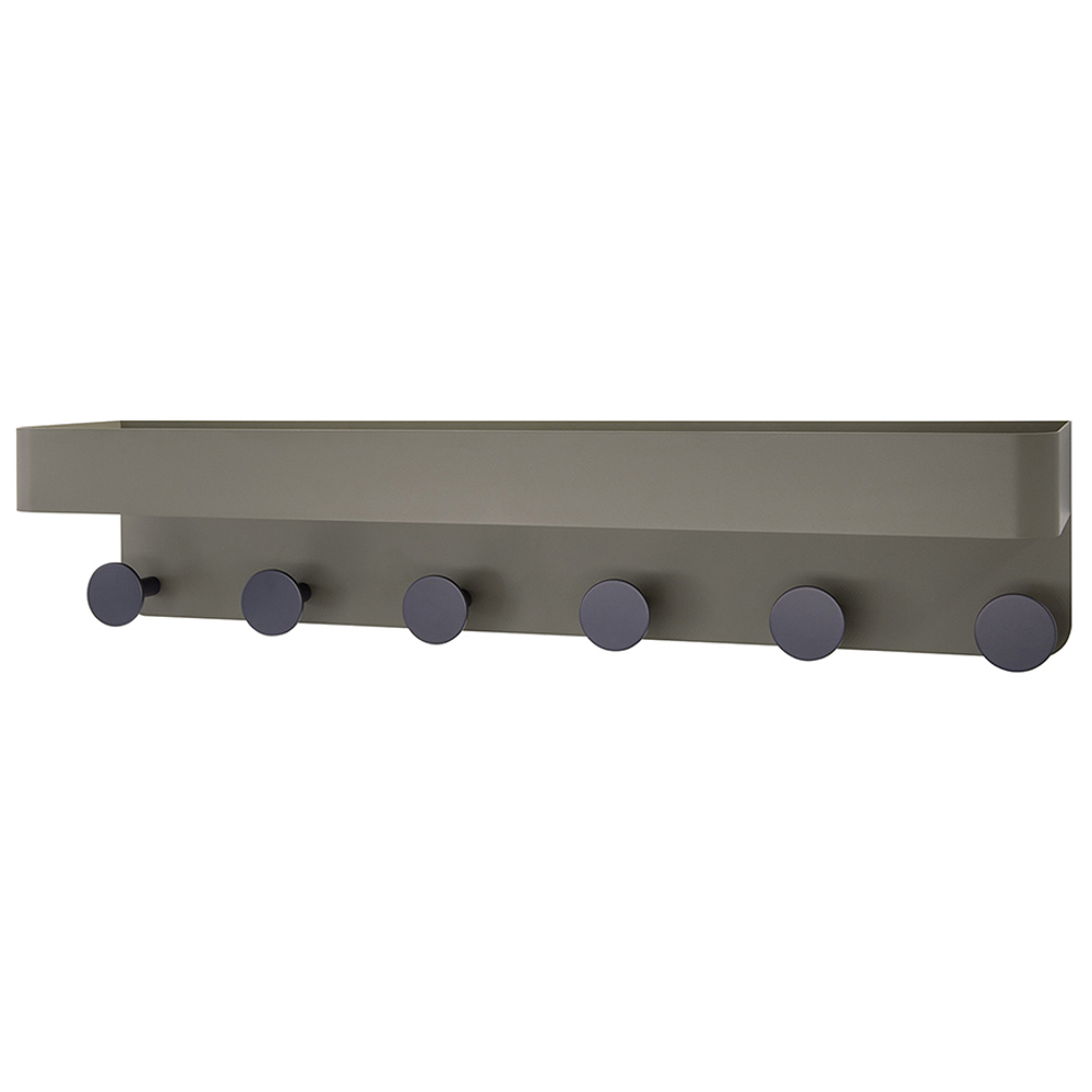 Вешалка oval, 12х60х13 см, коричневая