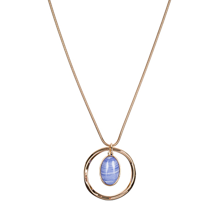 Колье Fiore Luna SAPPHIRINE AGATE LN5141 BL/G