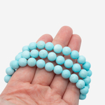 Туркенит (имитация бирюзы светлого оттенка), 8,5мм, шар