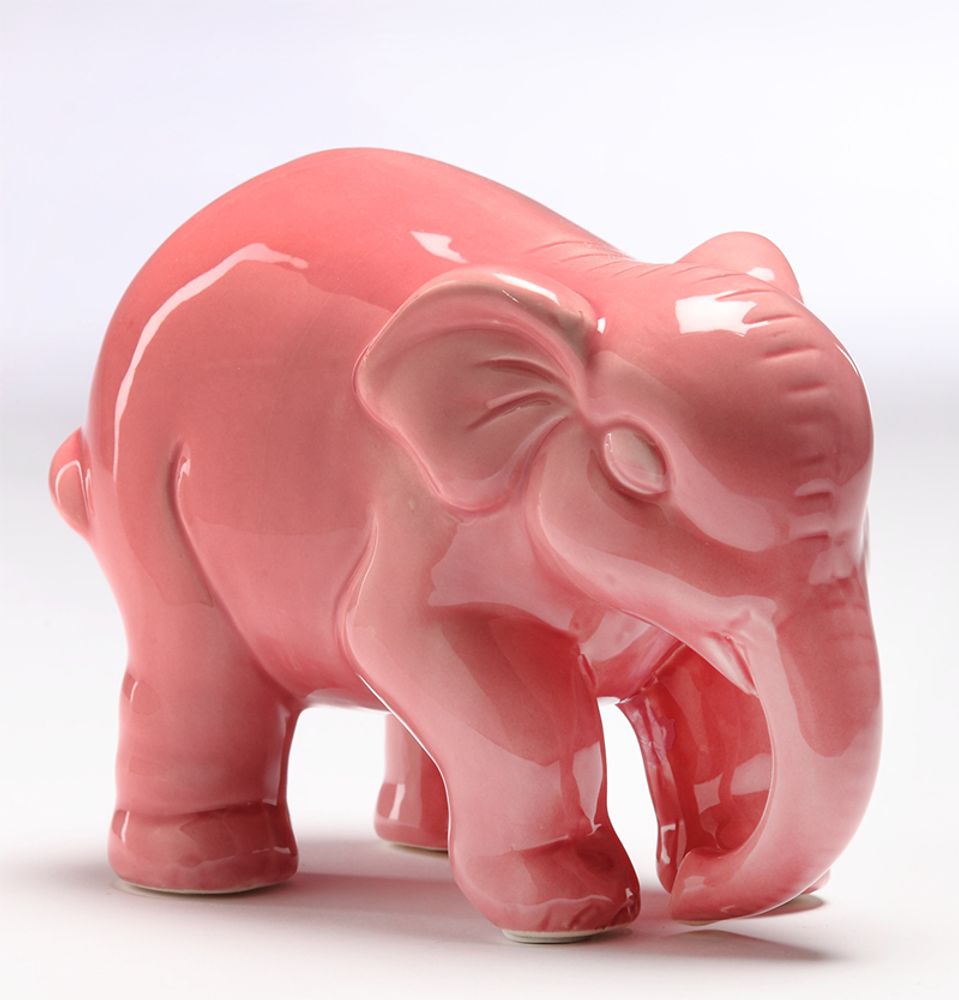 Статуэтка декоративная керамическая Delirium &quot;Розовый Слон&quot; - 1 шт