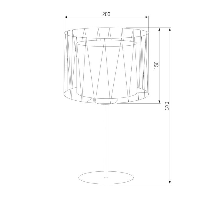 Настольная лампа TK Lighting 2898 Harmony Black