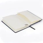 Блокнот в клетку с резинкой А5 (148x218 мм), 80 л., под кожу черный BRAUBERG "Metropolis Special", 111577