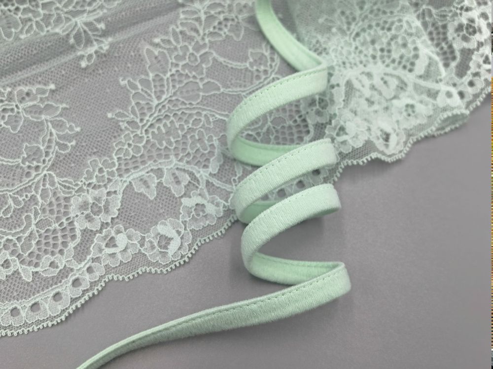 Туннельная лента, 1 шов, Турция, с начесом, мята, (Арт: TU1-031), м