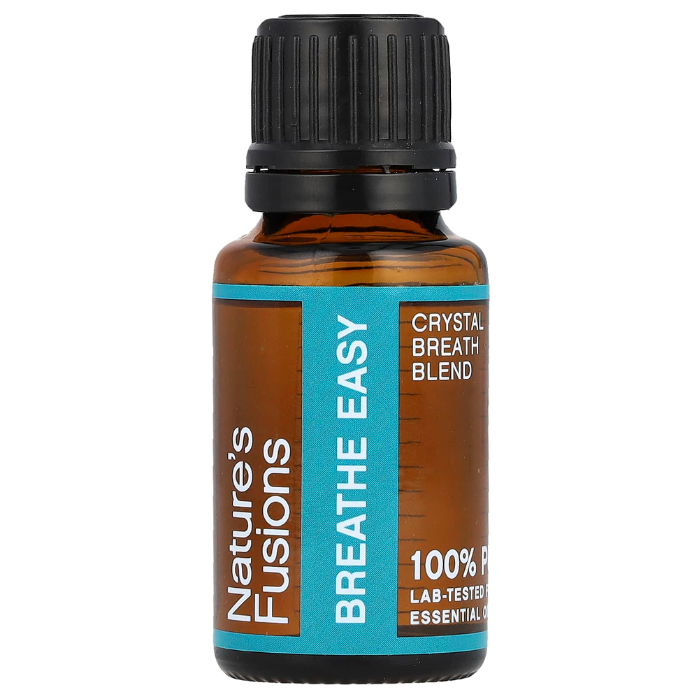 Nature's Fusions, 100% чистое эфирное масло, Breathe Easy, 15 мл