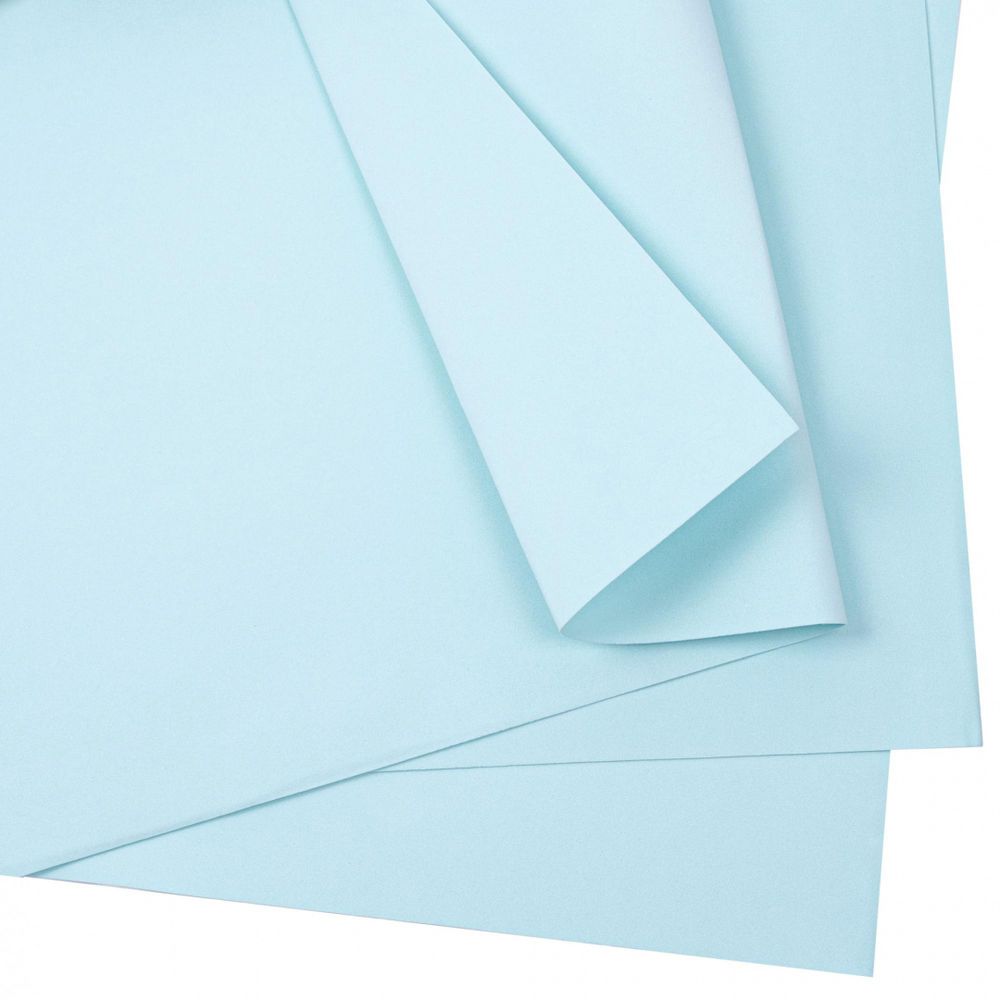 Фоамиран лист 60*70/10шт СВЕТЛО-ГОЛУБОЙ