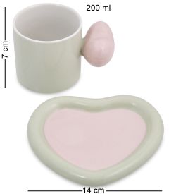 MUG-416/1 Чайная пара «Сердце»