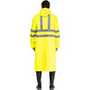 Плащ сигнальный влагозащитный Waterproof Line Extra-Vision WPL ПВХ на молнии лимонный с СОП