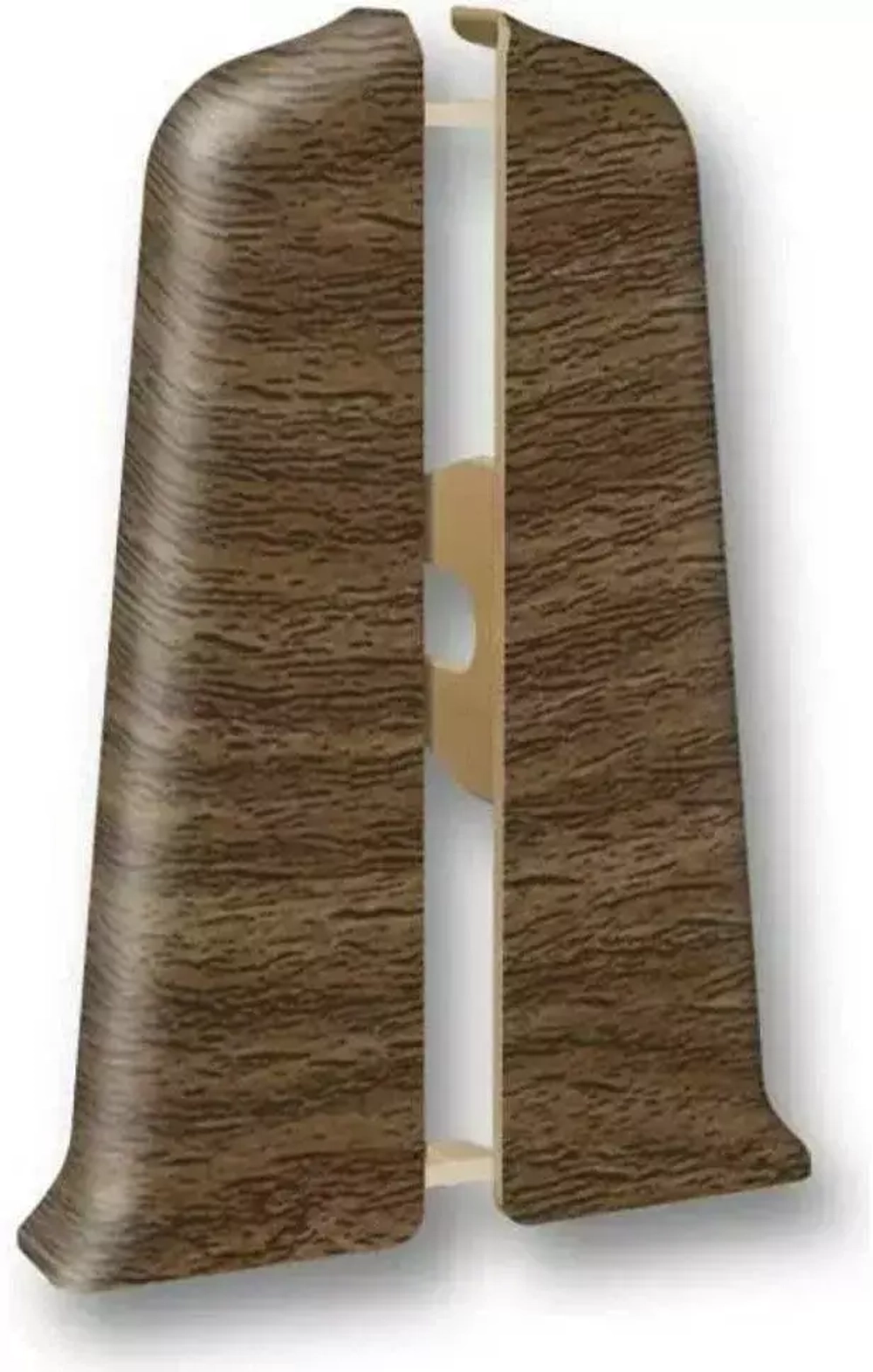 Торцевые (пара) для плинтуса 100мм "Деконика", 291 Орех