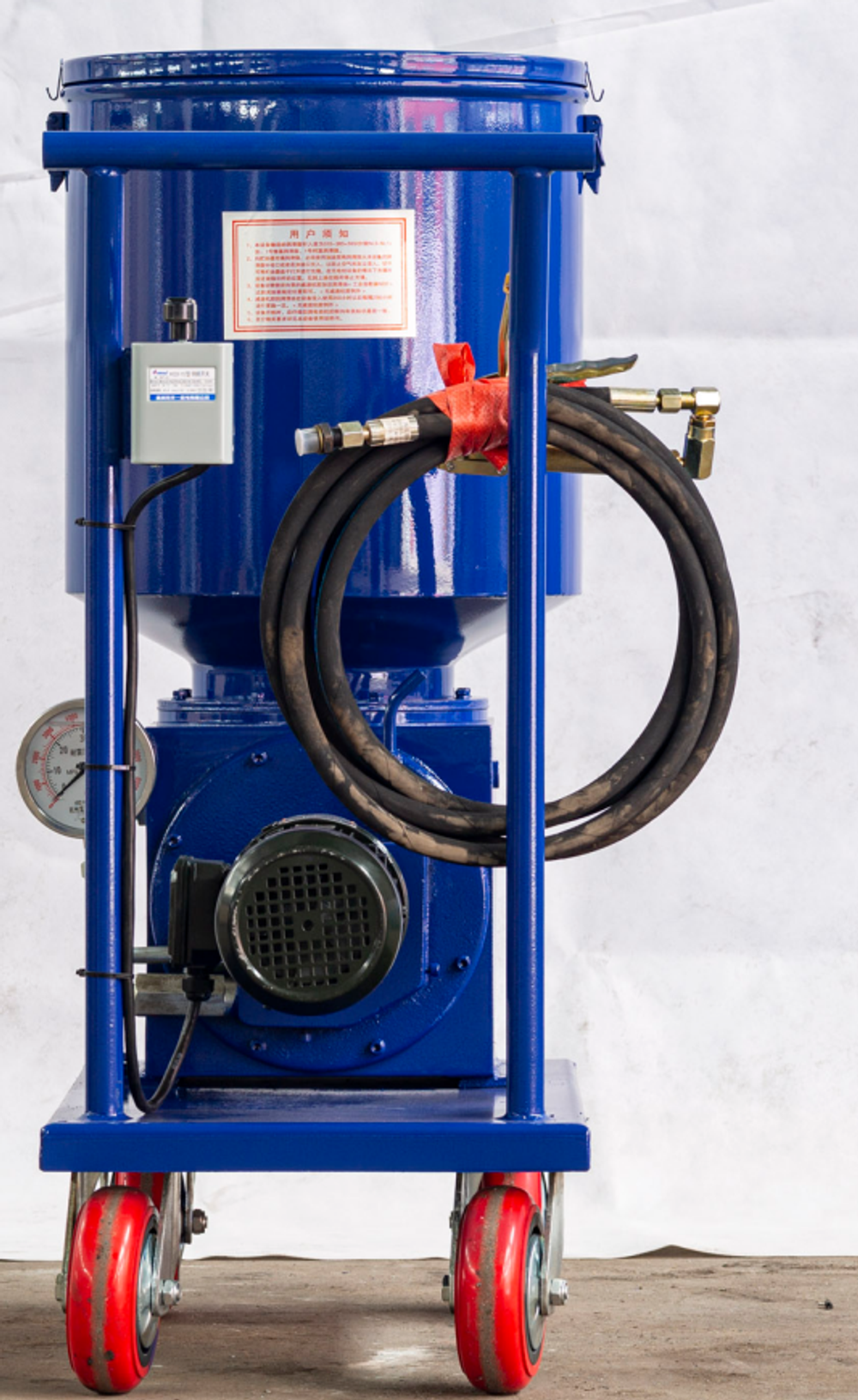 DRBZ6-P235Z - Станция смазки электрическая для двухлинейных систем, рабочее давление до 400 бар, подача 235 мл/мин, мощность двигателя 1,5 кВт, объем бака 60 литров; тип станции - Станция на тележке одиночная