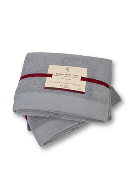 Комплект полотенец 3шт Luxberry Daily Bathing серый