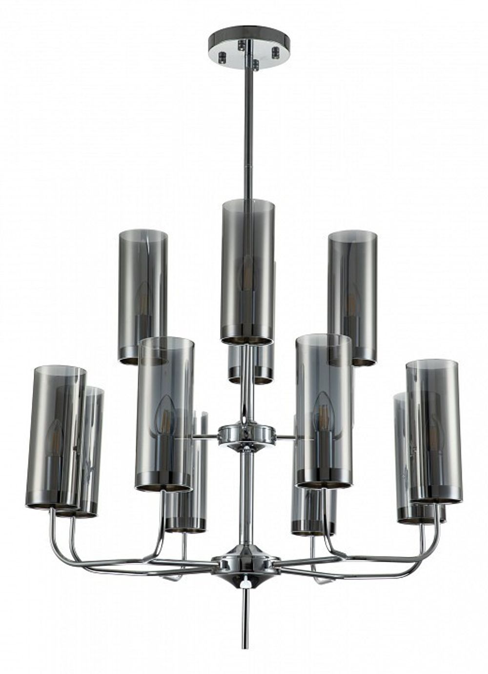 Люстра на штанге Indigo Balletto 13014/12R Chrome