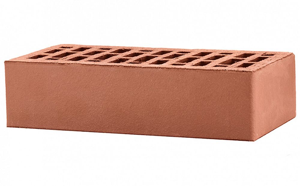 Кирпич ЛСР 1НФ Тёмно-красный, гладкий М-175, 250х120х65 - лицевой керамический пустотелый