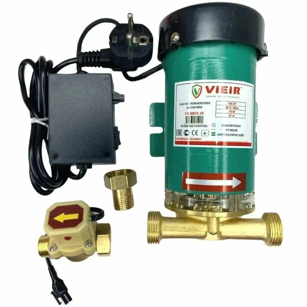 Насос повышения дав. Сухое ох VERB15-10 100Вт