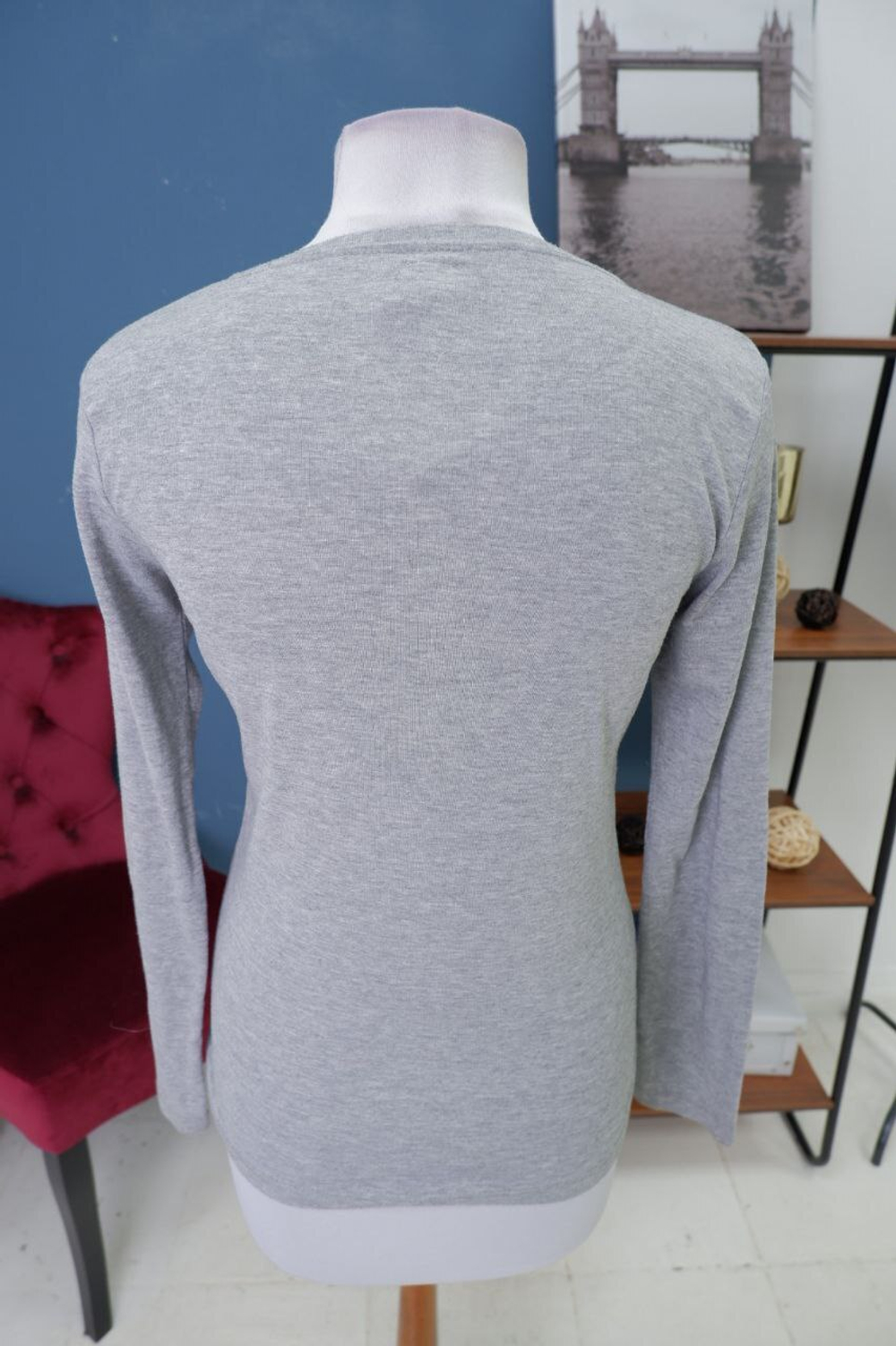 Лонг серый базовый 46 размер