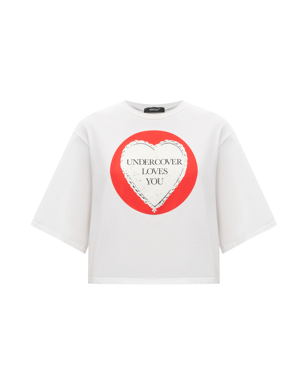 UNDERCOVER ФУТБОЛКА UNDERCOVER LOVES YOU БЕЛАЯ