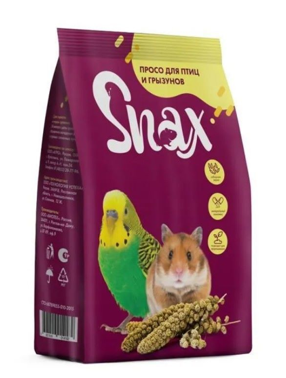 Просо Snax д/птиц и грызунов 500 гр