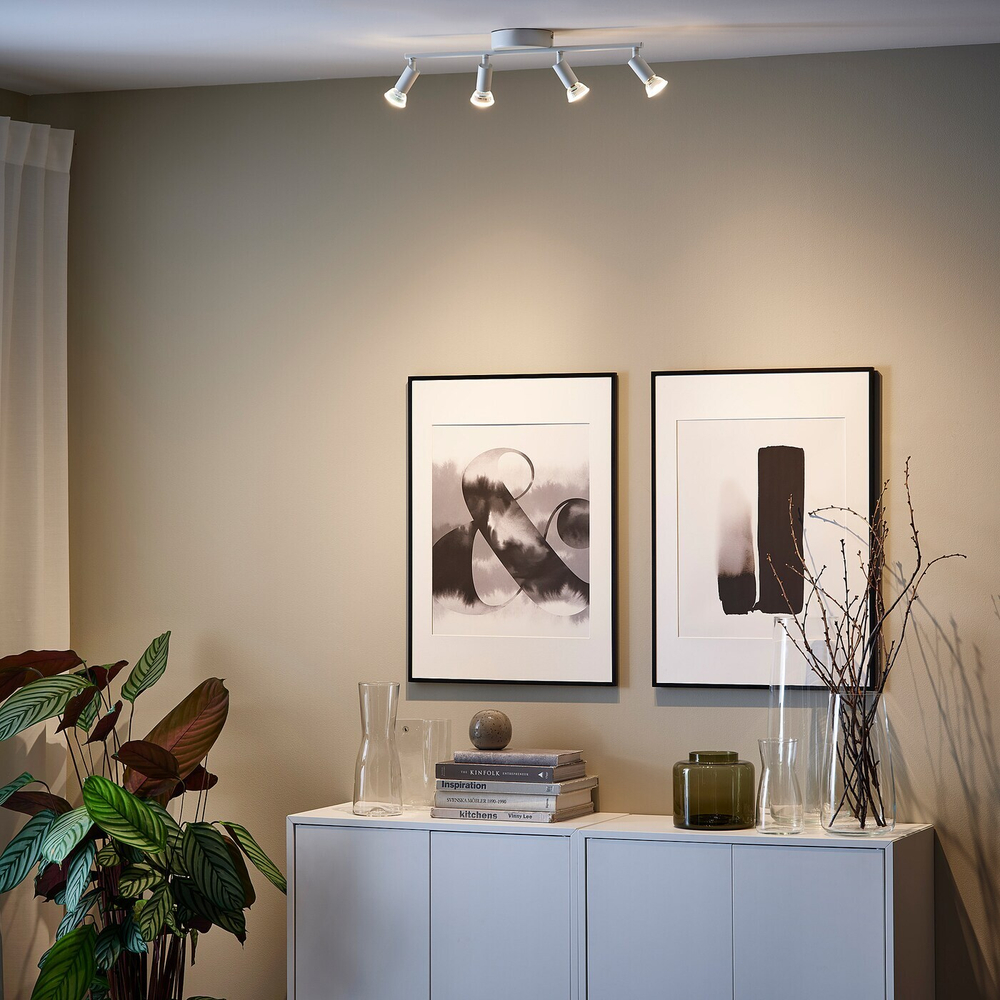 Потолочный светильник IKEA KRUSNATE, Белый, 4 лампы