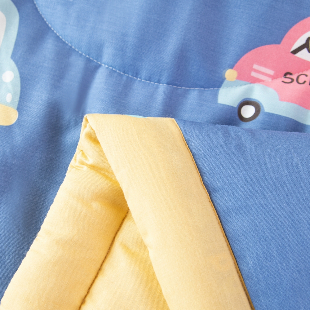 Комплект постельного белья Сатин с Одеялом Young 100% хлопок на резинке OBKR023