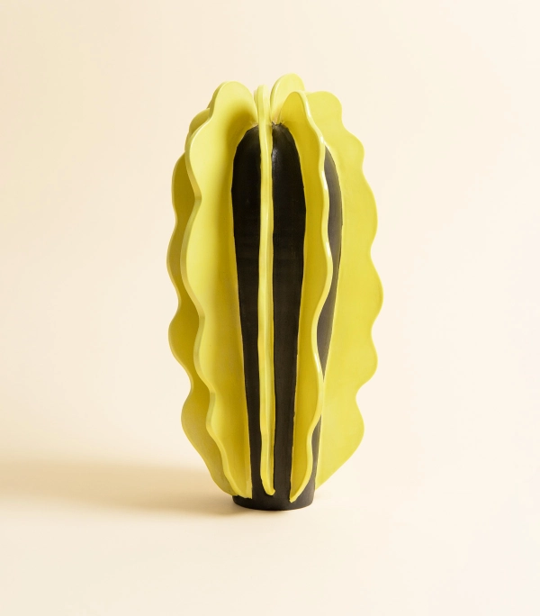 Ваза – Атлантида, волны, желтые | Александра Маврина