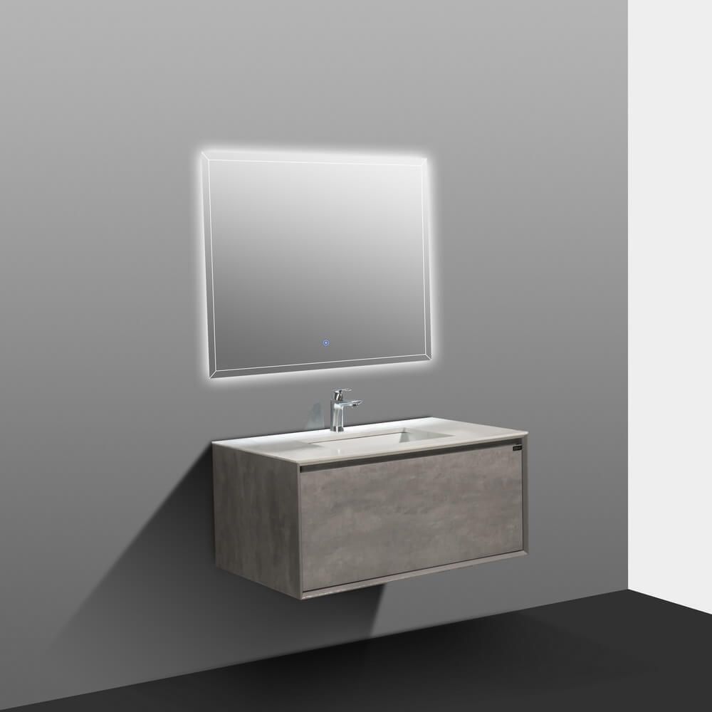 Мебель B&amp;W U909.MR зеркало / LED, сенсорное вкл (1000x25х800)