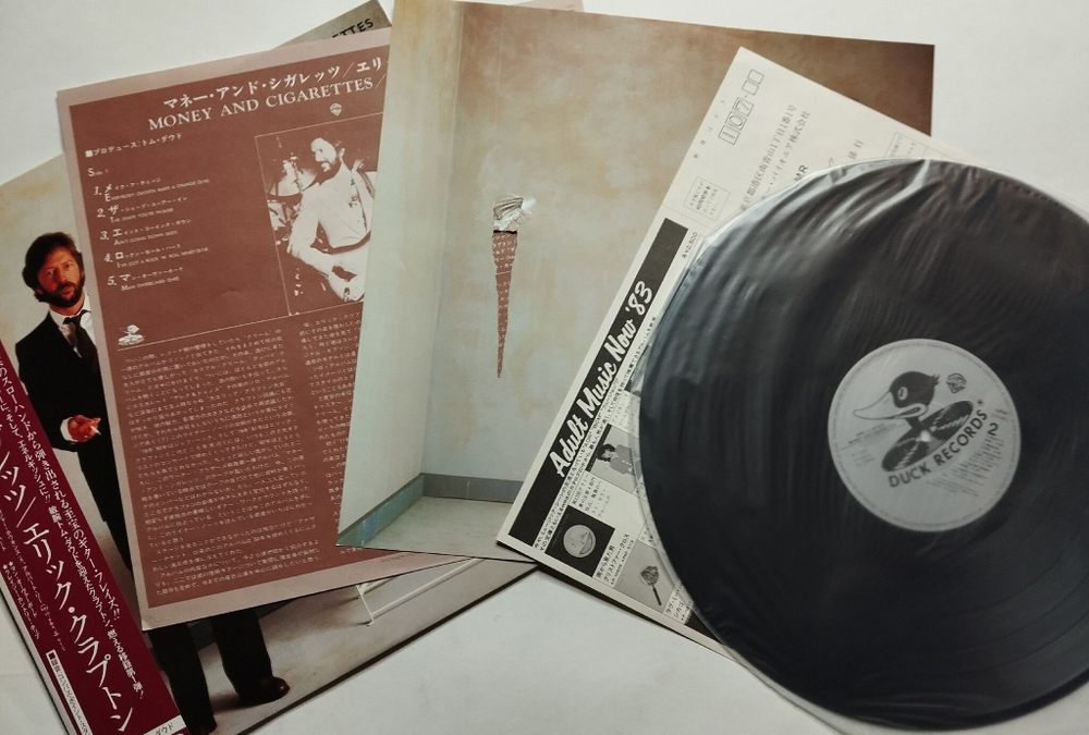 Винтажная виниловая пластинка LP Eric Clapton Money And Cigarettes (Japan 1983) (Obi)