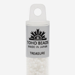 Японский бисер TOHO Treasure (№981), окрашенный изнутри прозрачный