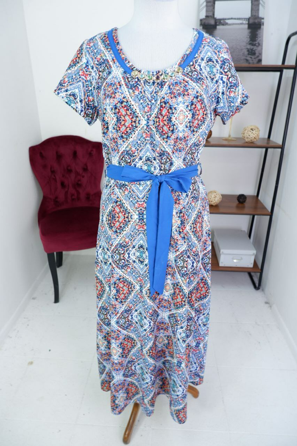 Платье L4 Fien4 хлопковое с принтом  44 размер