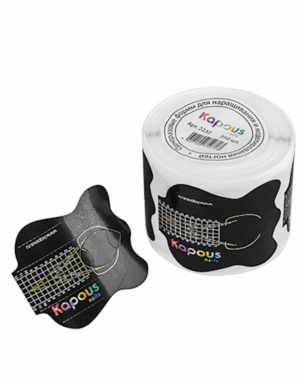 Одноразовые формы для моделирования ногтей Kapous 250шт/уп
