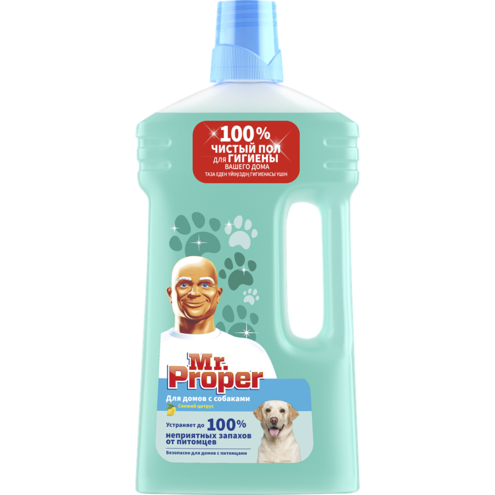 Моющее средство Mr.Proper Свежий цитрус для домов с собаками 1 л