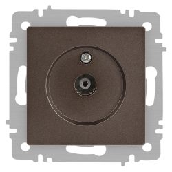 Розетка Intro Accent 6-301-08 TV одиночная, IP20, СУ, бронза | Intro