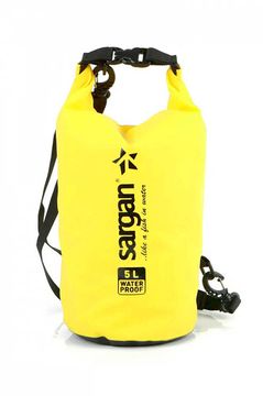 Гермомешок Sargan Престиж-5 с 1 лямкой желтый флуор-черный 5 л
