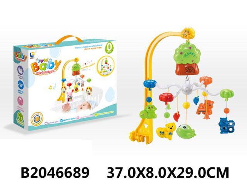 Карусель музыкальная для новорожденных, коробка D136