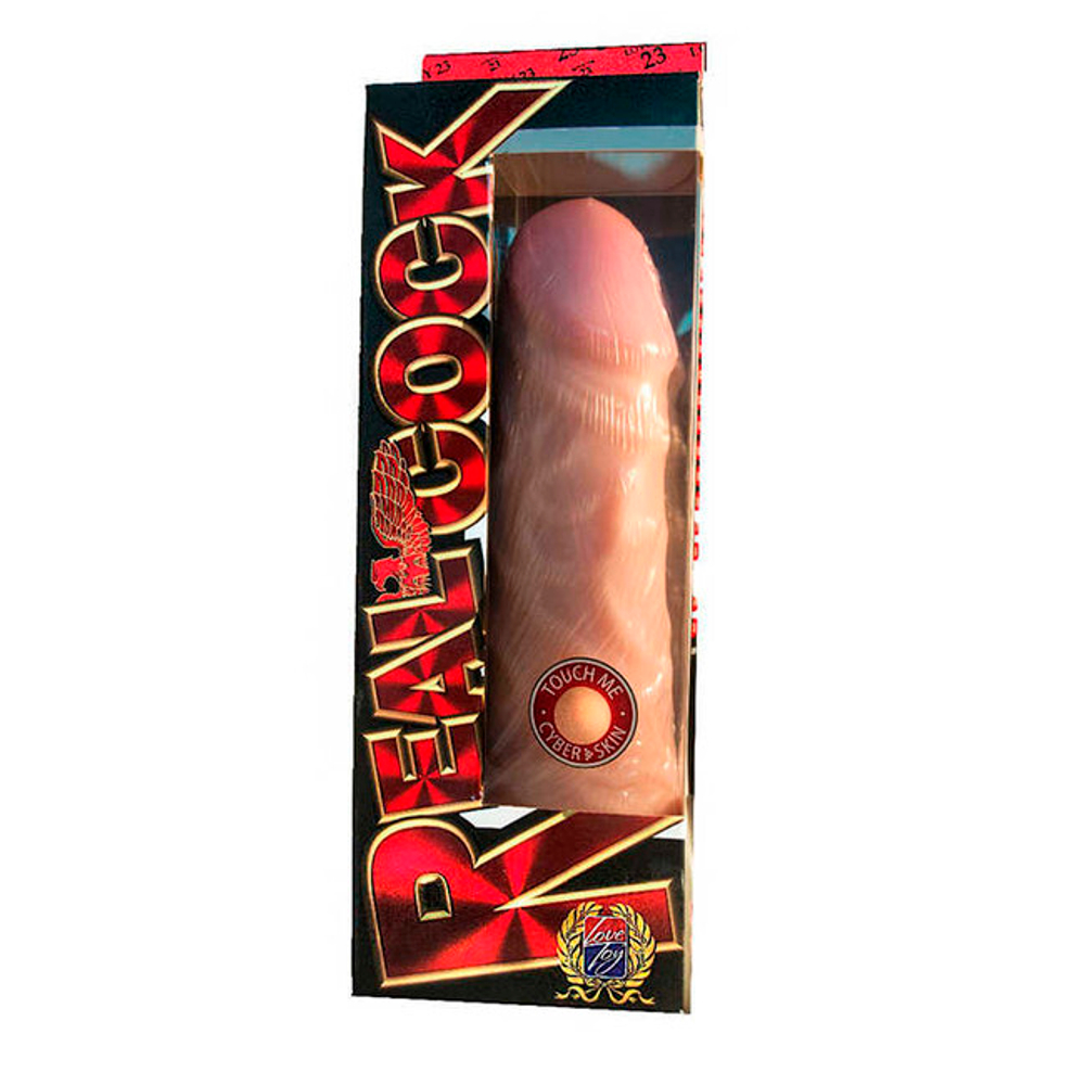 Гигантский фаллос на присоске Real Cock , вторая кожа (27 см , телесный) (Цвет: телесный)