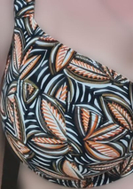 Купальный лиф с рисунком в виде листьев (Размер: 70H) (Цвет: разноцветный)