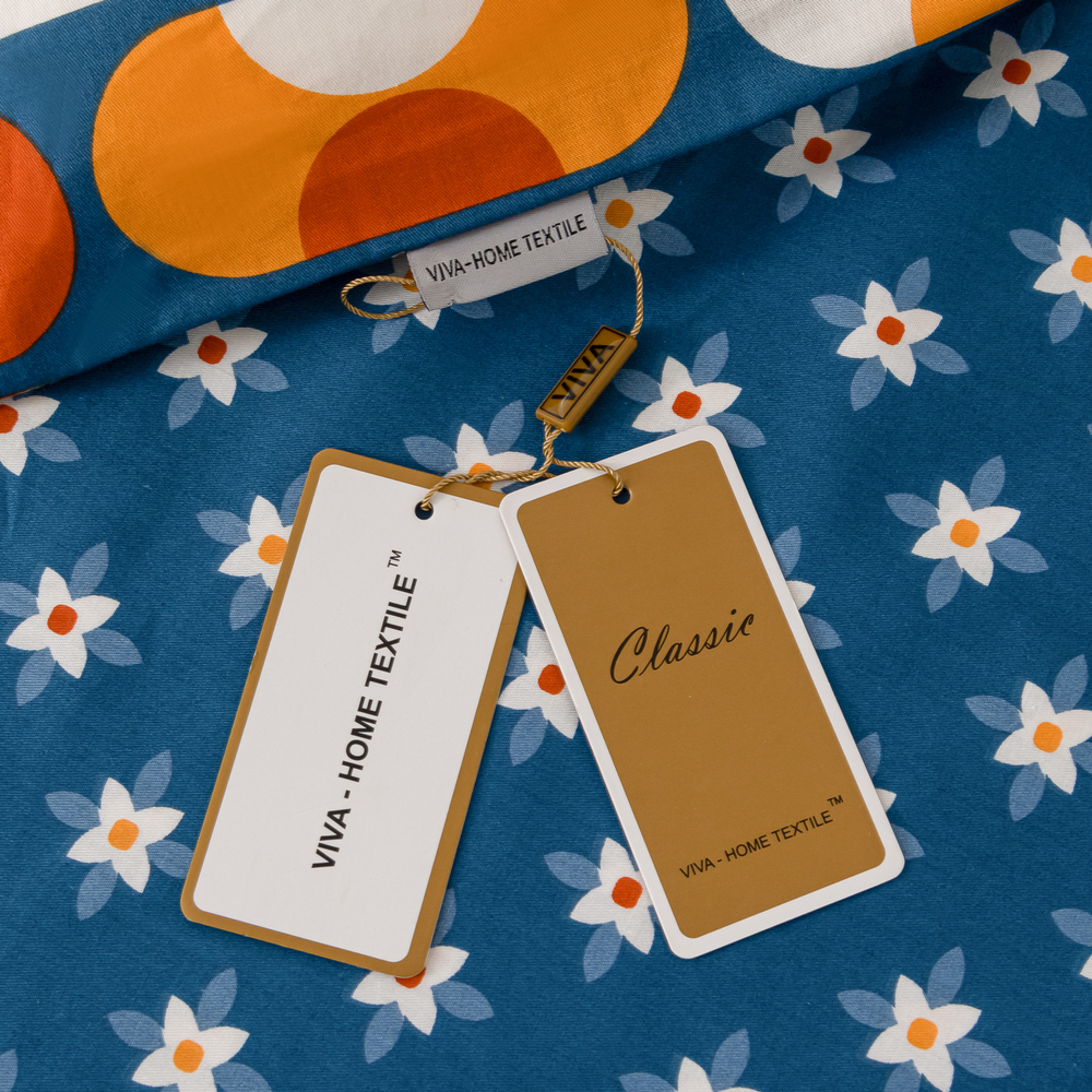 Комплект постельного белья Делюкс Сатин 100% хлопок на резинке LR448